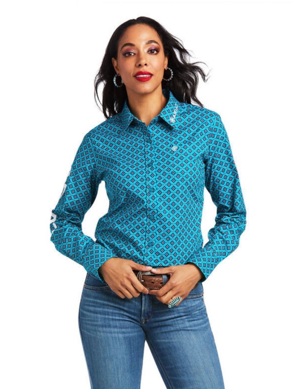 Ariat Team Kirby Geo Print Size S